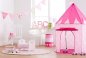 Mobile Preview: Rosa Spielzelt mit weißen Sternen im Kinderzimmer