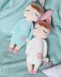 Preview: Häschenpuppe rosa im Bett