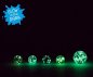 Preview: Trendhaus Glas Murmeln Glow in the dark 5er Set