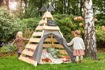 MUDDY BUDDY Outdoor Tipi Dreamer natur warmgrau