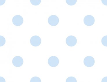 Raschtextil Kindertapete Punkte hellblau weiß