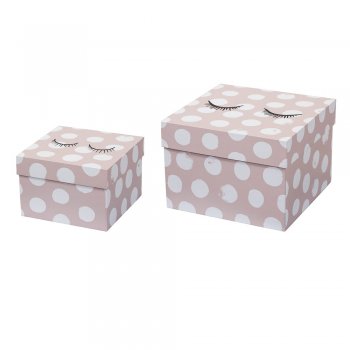 Bloomingville Pappboxen Sleepy Eyes 2er Set