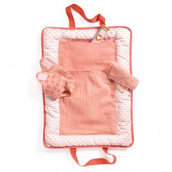 Djeco Puppen Wickeltasche Pink Peak