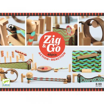 Djeco Zig & Go Kettenreaktionsspiel 48 Teile