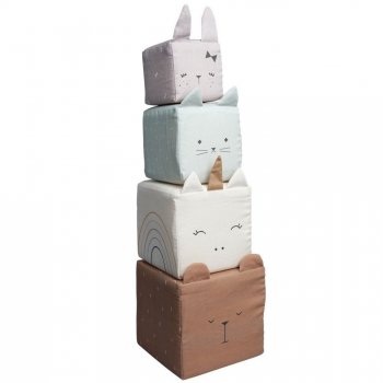 Fabelab Stapelturm Soft Blocks Animals