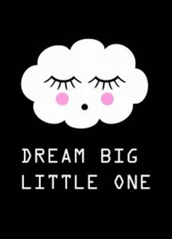 Posterkarte 'Dream big' 15 x 10,5cm Fabsworld