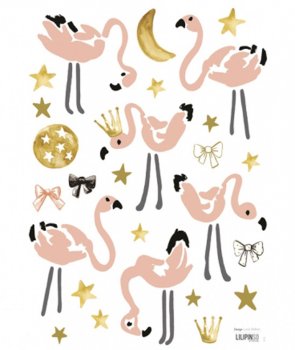 Lilipinso Wandsticker Flamingos rosa