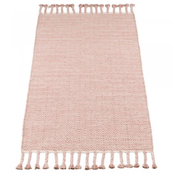 Teppich 'Fringes' rosa 70x140cm Kidsdepot
