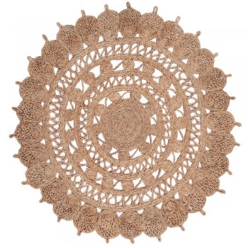 Kidsdepot Jute Teppich Pixie natur Ø 120cm