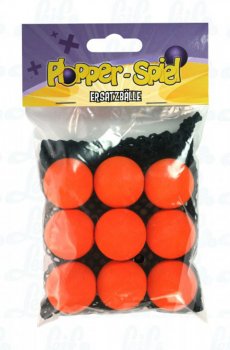 Leif Plopper Ersatzbälle 9er Pack orange
