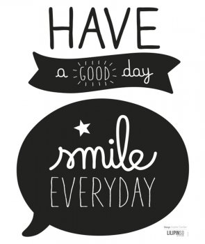 Wandsticker 'Have a good day' schwarz Lilipinso