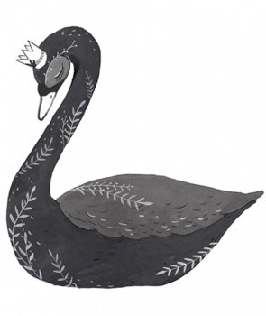 Wandsticker 'black Swan' Lilipinso