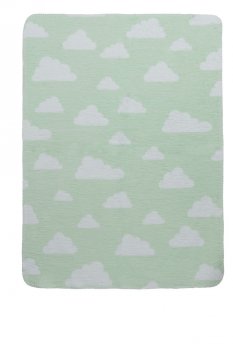 Babydecke Wolken mint Vorderseite