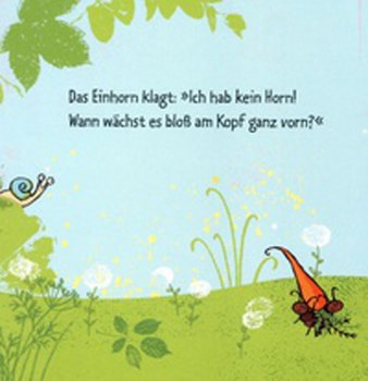 Kinderbuch 'Das Einhorn ohne Horn vorn' Oetinger