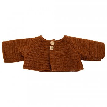 Olli Ella Dinkum Doll Cardigan chestnut