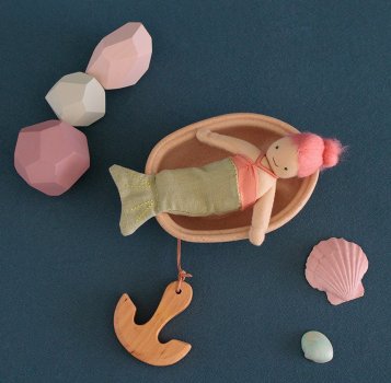 Olli Ella Puppenhaus Figur Holdie Folk Meerjungfrau coral