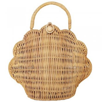 Olli Ella Rattan Tasche Muschel straw