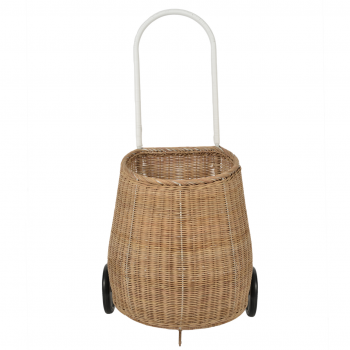 Olli Ella Rattan Trolley Luggy natur