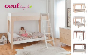 Oeuf Etagenbett Perch im Kinderzimmer