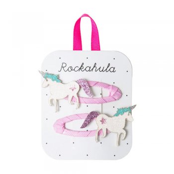 Rockahula Glitzer Haarspangen 2er Set Einhorn