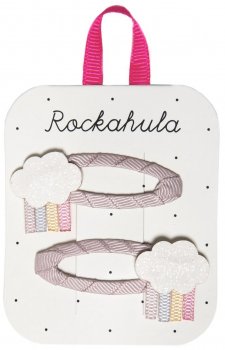 Rockahula Glitzer Haarspangen 2er Set Regenwolke Pastell