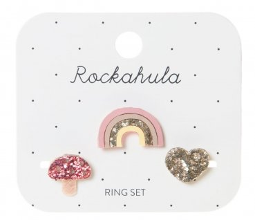 Rockahula Regenbogen Ring Set