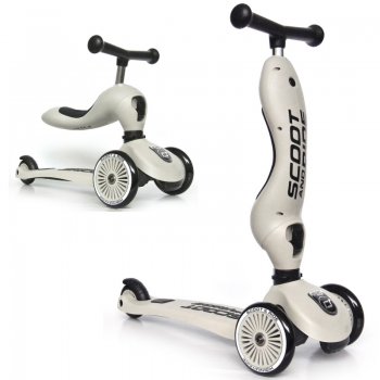 Scoot & Ride 2 in 1 Laufrad Roller Highwaykick 1 Ash