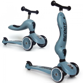 Scoot & Ride 2 in 1 Laufrad Roller Highwaykick 1 Steel