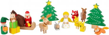 Small Foot Legler Spielset Weihnachten der Tiere