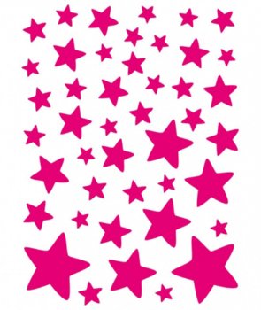 Lilipinso Wandsticker Sterne pink