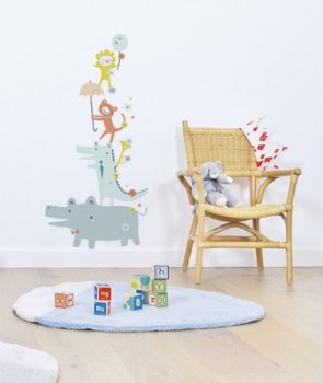 Lilipinso Wandsticker Messlatte Tiere im Kinderzimmer