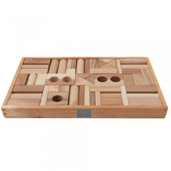 Holzklötze natur 54 Teile Woodenstory