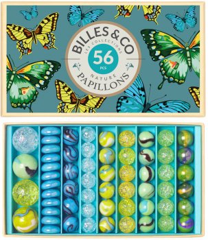 Billes & Co Murmel Box Schmetterling 56 Stück