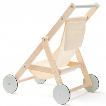 Kids Concept Puppen Buggy Holz natur