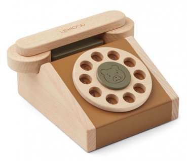 LIEWOOD Selma Spielzeug Telefon Holz caramel