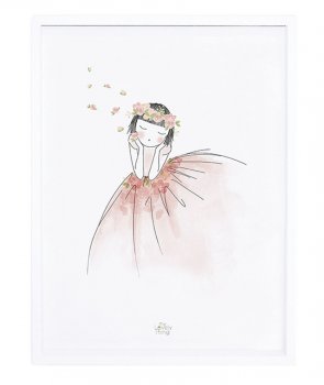 Lilipinso Bild Kleines Mädchen 30 x 40cm inkl. Rahmen