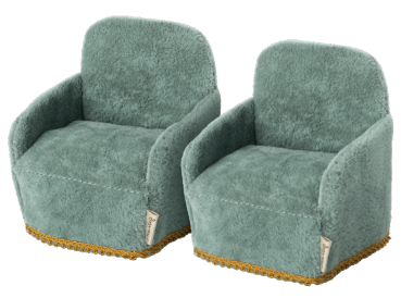 Maileg Sessel für Mäuse 2er Set grün