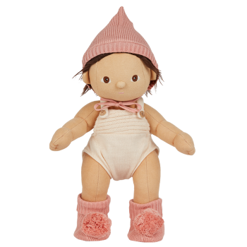 Olli Ella Dinkum Doll Snuggly Strick Set rosa