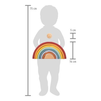 Small Foot Company Holzbausteine Regenbogen Safari