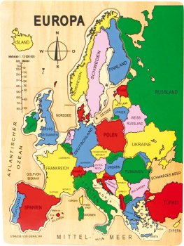 Small Foot Company Holzpuzzle Europa