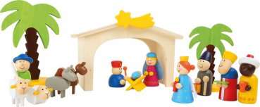 Small Foot Legler Spielset Holzkrippe