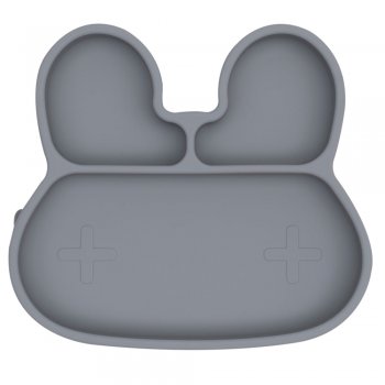 We might be tiny Teller Stickie Plate Hase grau