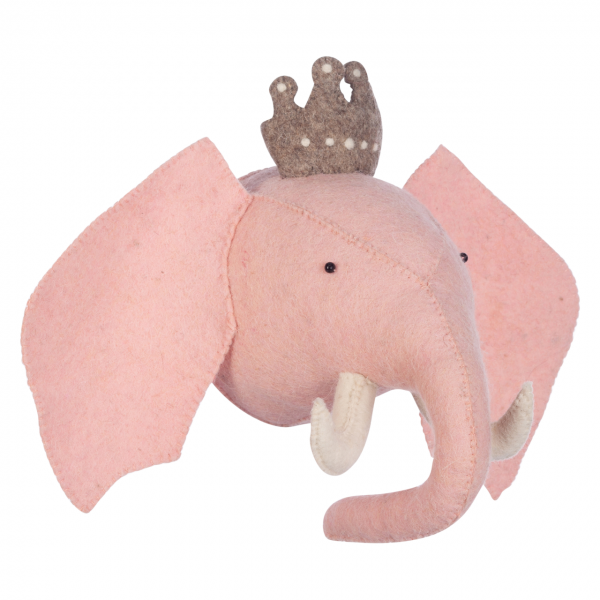 Kidsdepot Tierkopf Elefant rosa