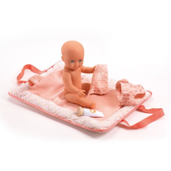 Djeco Puppen Wickeltasche Pink Peak
