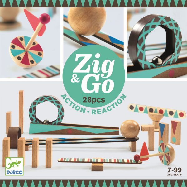 Djeco Zig & Go Kettenreaktionsspiel 28 Teile