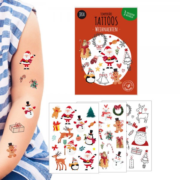 Jeka Kindertattoo Weihnachten