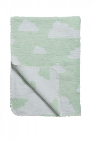 Babydecke Wolken mint