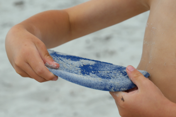 Scrunch Frisbee blau