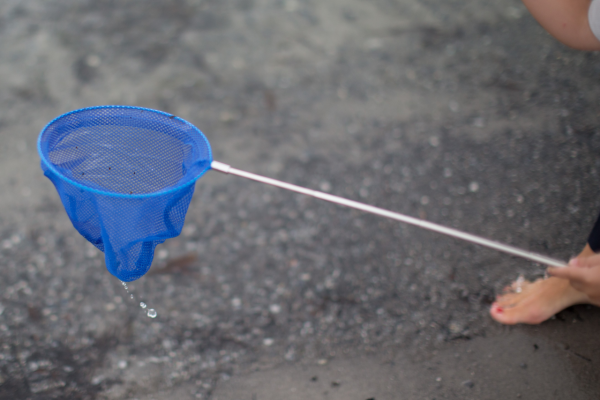 Scrunch Fischernetz blau