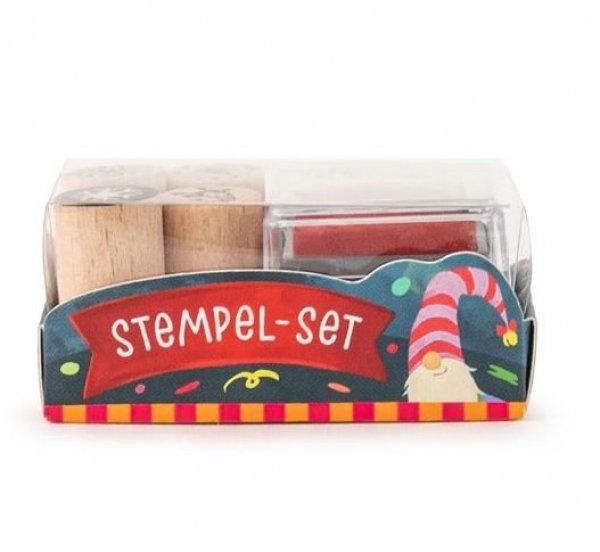 Trendhaus Wichtel Mini Holzstempel Set